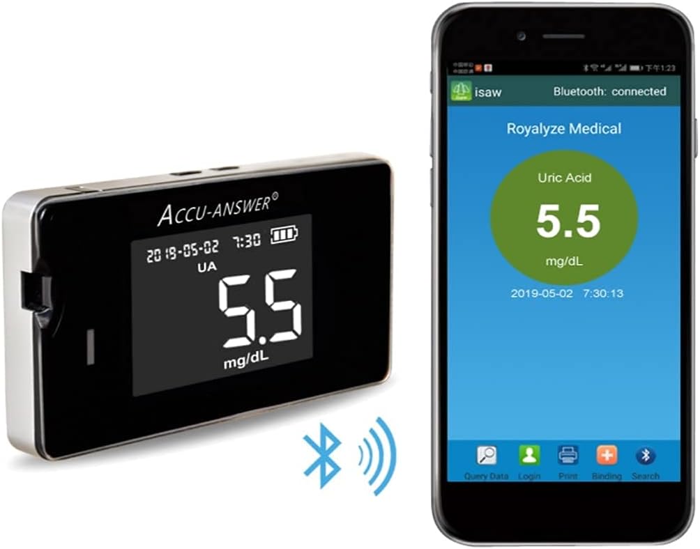 Accu-Answer isaw Multi-Monitoring Device System for Cholesterol - Blood Glucose Level - Hemoglobin - Uric Acid