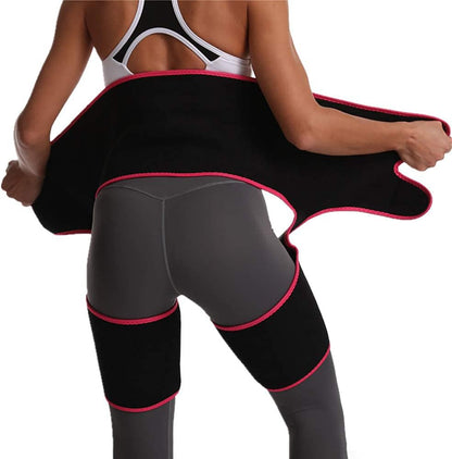 Hip Support Thigh Compression Sleeve Groin Brace to Relieve Hip Pain Support for Hip Prosthesis Sciatica Quad Muscle Strains Fits for Fitness
