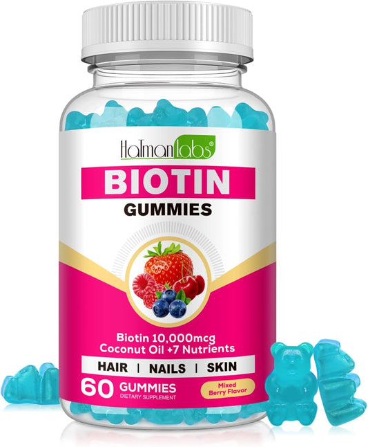 Chewable Biotin Gummies for Skin, Hair & Nails-Hair