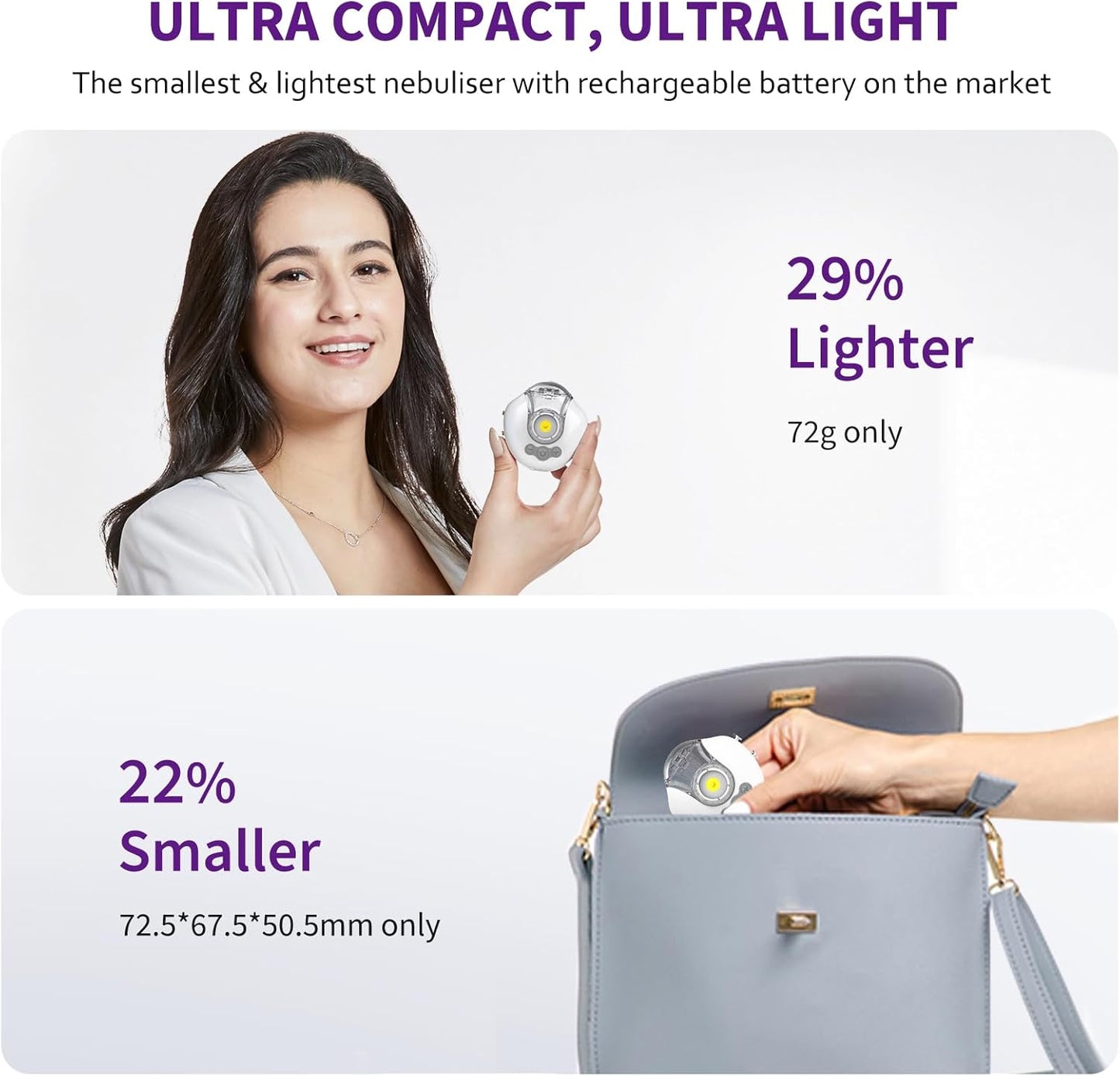 FEELLIFE PORTABLE MESH NEBULIZER AIR MASK