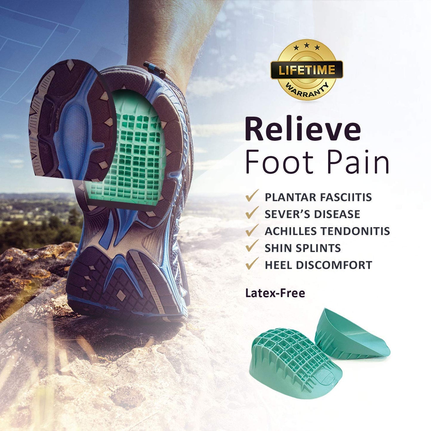 Tuli's Heavy Duty Heel Cups- Heel Pain