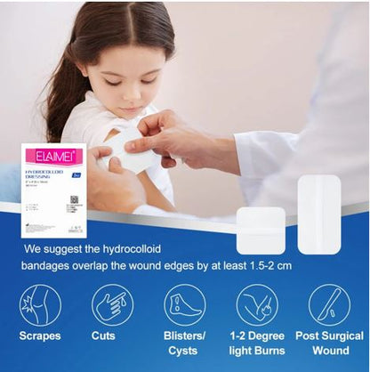 Elaimei Hydrocolloid Dressing (5x10cm) 20 Patches