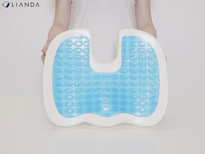 Orthopedic Coccyx Seat Cushion, Gel & Memory Foam Seat Pillow, Relieves Back, Sciatica And Tailbone Pain