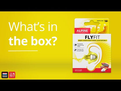 Alpine FlyFit - Earplugs for Pressure Relief & Preventing Ear Pain